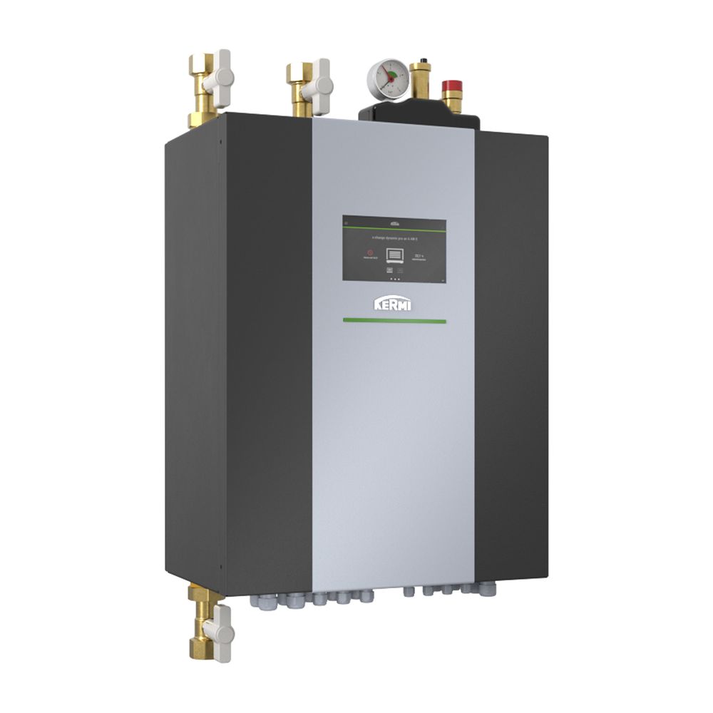 Kermi Hydrobox pro avec chauffe-eau instantané, 1 vanne de commutation et pompe de charge de stockage intégrée PWM 8 m