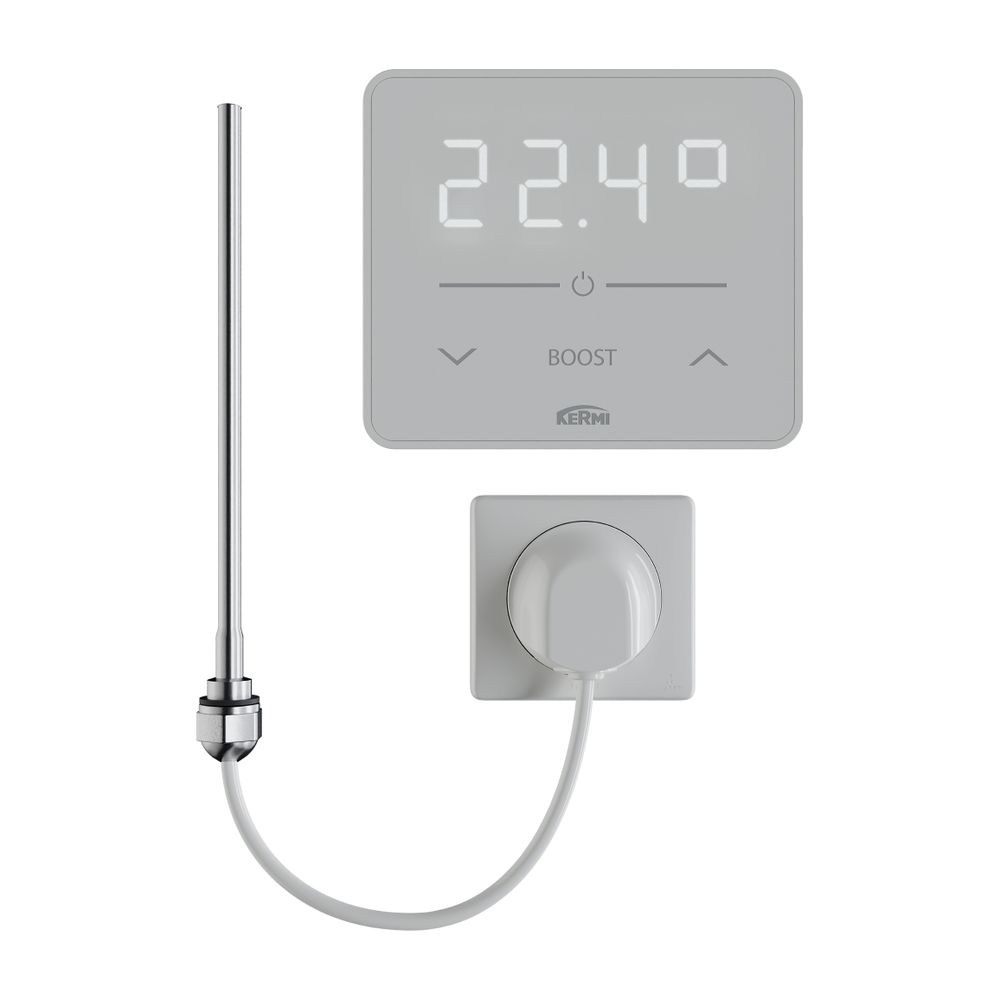 Kit électrique Kermi WRS régulateur avec insert chauffant 1500W, blanc, ZE04330006