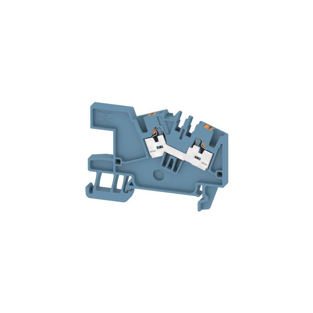 Borne de connexion en ligne Weidmüller AITB 2.5 BB 2C BL, 800 V 24 A 5,1x63,8x43,6 mm, Thermoplastique, Bleu