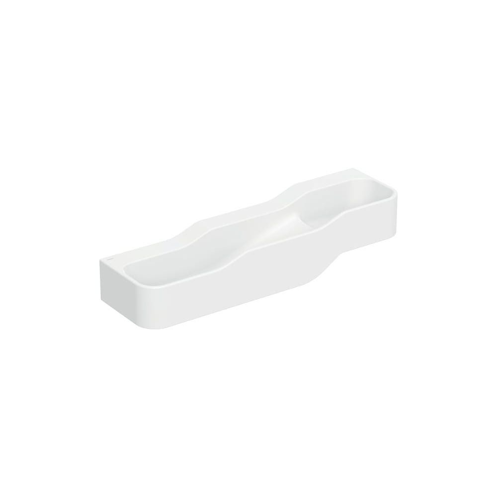 Geberit Bambini Paysage de jeu/lavage 3 postes, bassin profond à gauche B 140 cm, sans trou de robinet, blanc alpin