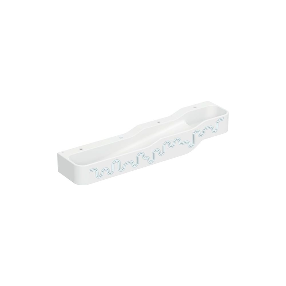Geberit GE Bambini aire de jeux/lavage B:180cm 4 postes de lavage, bac plus profond à gauche, 4 robinets, bleu