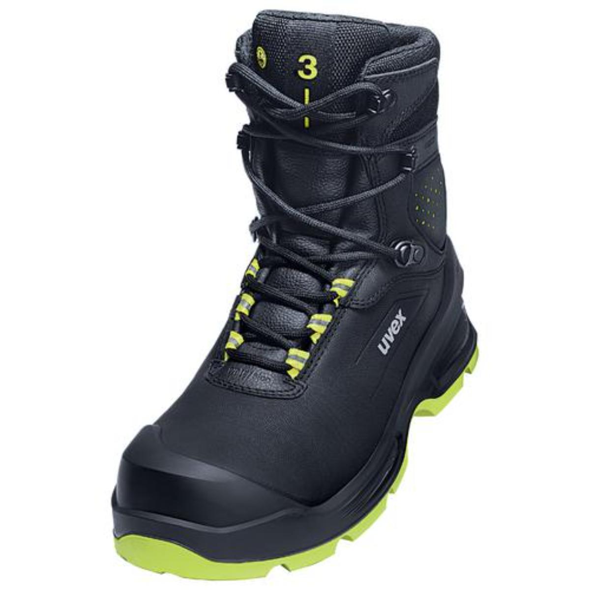 Botte de sécurité uvex 3 S3, noir/jaune