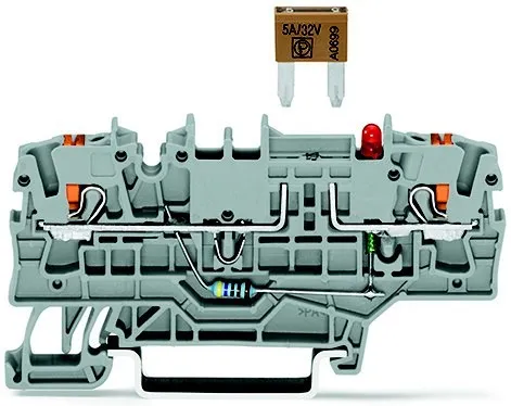 WAGO GmbH & Co. KG Borne de sécurité 2 conducteurs 2202-1981/1000-434
