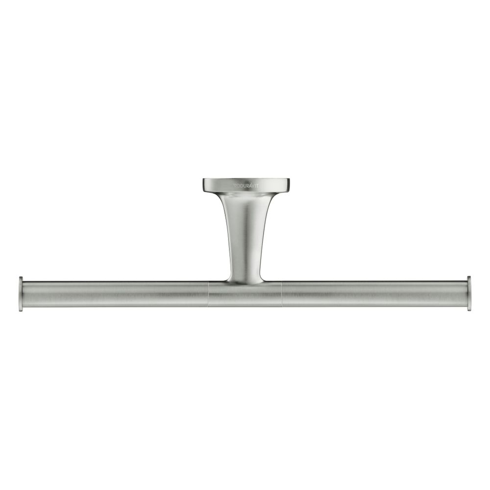 Porte-papier toilette Duravit Starck T, support de rouleau 255x255x50 mm, inox brossé