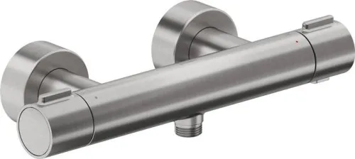 Duravit Thermostatique de douche, modèle mural, acier inoxydable brossé