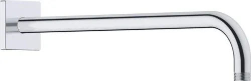 Duravit Barre de douche longueur 410 mm, montage mural, rosace carrée, chromé satiné