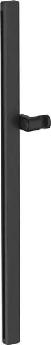 Barre de douche Duravit 810 mm, support de pommeau réglable en hauteur, noir mat