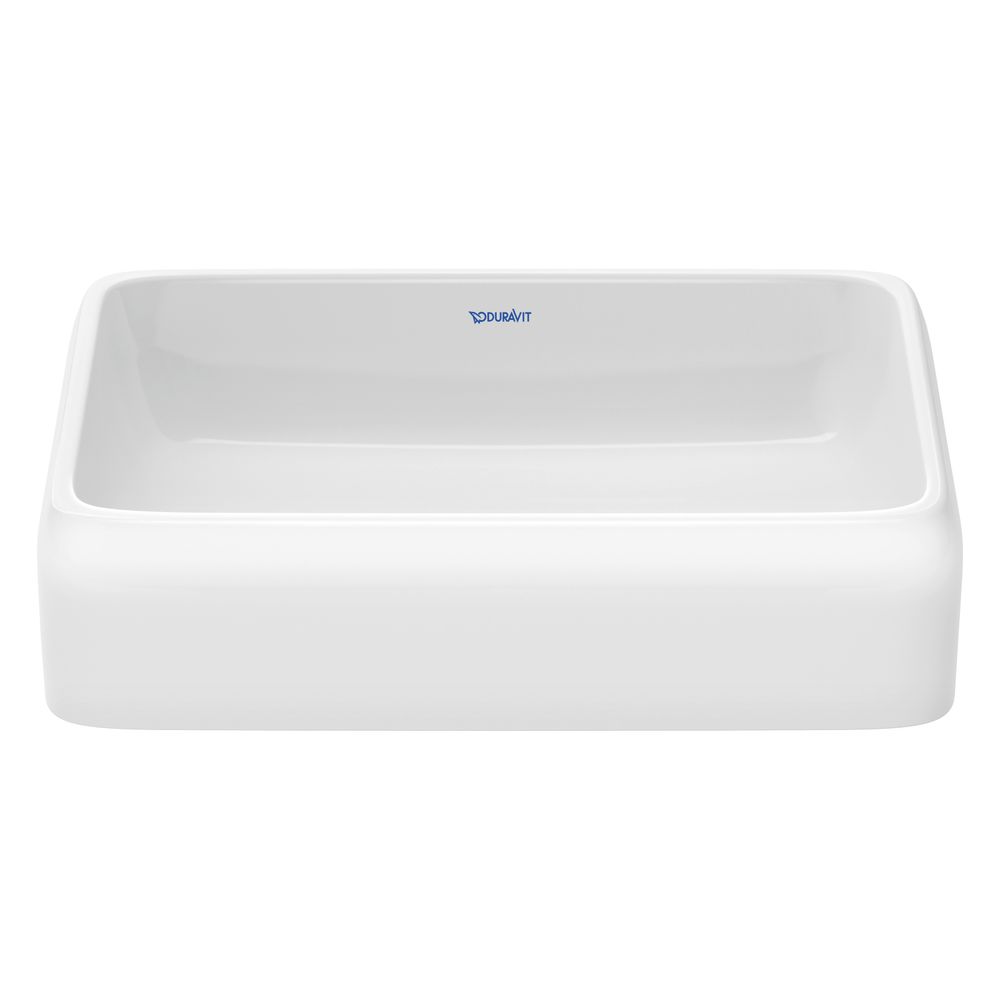 Duravit Qatego vasque à poser 500 mm, blanc brillant, sans trop-plein/HL et HLB, paroi arrière émaillée