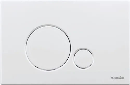 Mécanisme de commande mécanique Duravit DU DuraSys pour WC Beta 120 Dual Flush, monté en applique, blanc