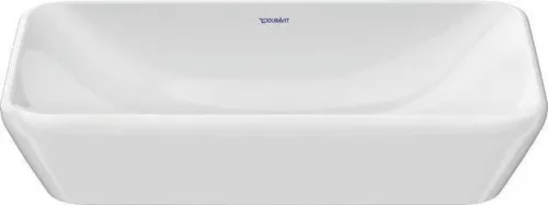 Duravit D-Neo vasque à poser 600 mm, blanc brillant, rectangulaire, sans trop-plein