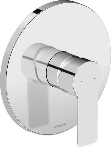 Duravit DU D-Code 2.0 Mitigeur de douche encastré système céramique D-Code, chrom HG