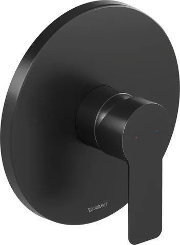 Duravit DU D-Code 2.0 Mitigeur monocommande encastré système céramique, Noir Mat