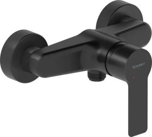 Mitigeur de douche Duravit DU D-Code 2.0, encastré, système de mélange céramique, noir mat