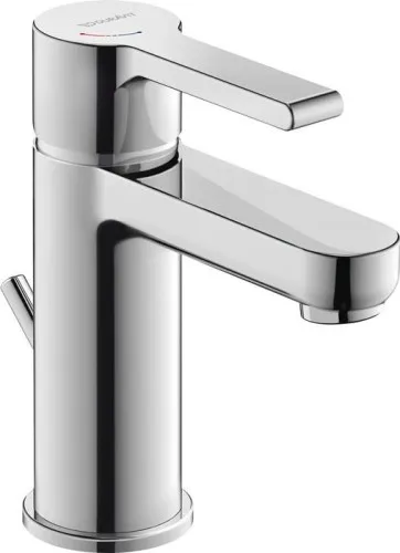 Mitigeur monocommande Duravit B.2 S FreshStart et MinusFlow, chromé, 4 l/min, avec garniture, portée 101 mm, hauteur 152 mm