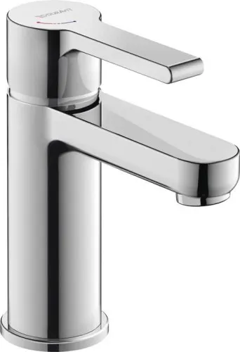Mitigeur monocommande pour lavabo Duravit B.2 FreshStart et MinusFlow, chromé, 4 l/min, portée 101 mm, hauteur 152 mm