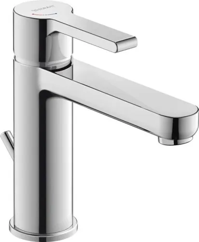 Mélangeur monocommande pour lavabo Duravit B.2 M FreshStart et MinusFlow, chromé, 4 l/min, avec garniture, portée 139 mm, hauteur 165 mm