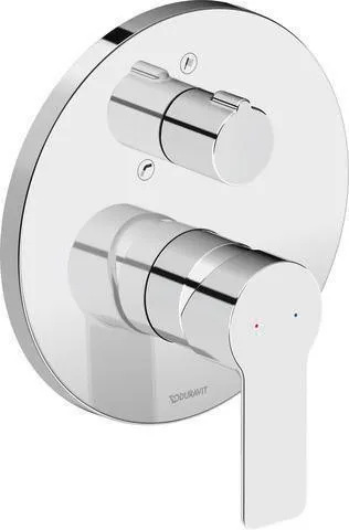 Duravit Mitigeur monocommande pour baignoire D-Code 2.0 UP, système de mélange céramique, chromé HG