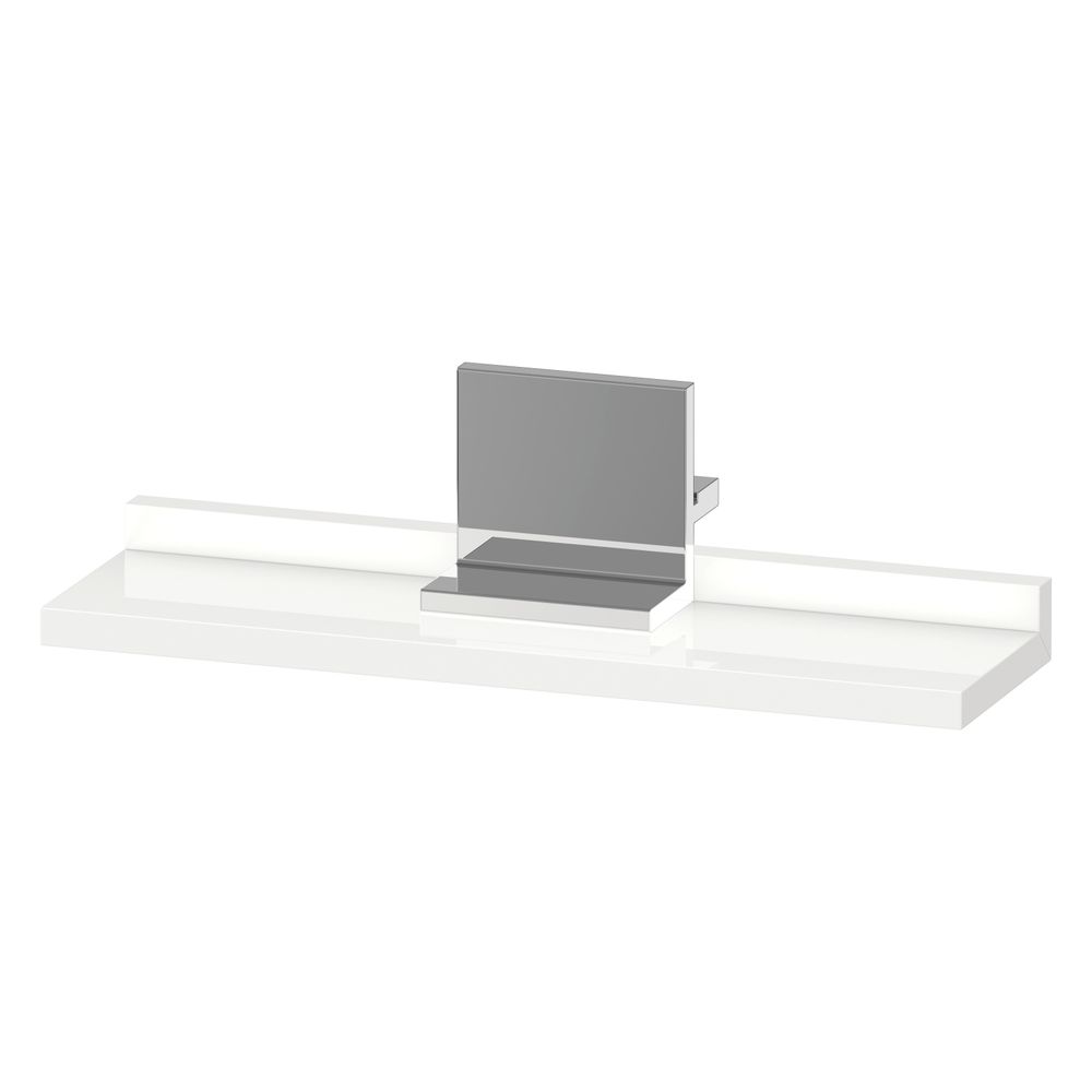 Miroir avec étagère Duravit Sivida (400x115x35 mm) Chromé/Blanc Brillant sans support de console