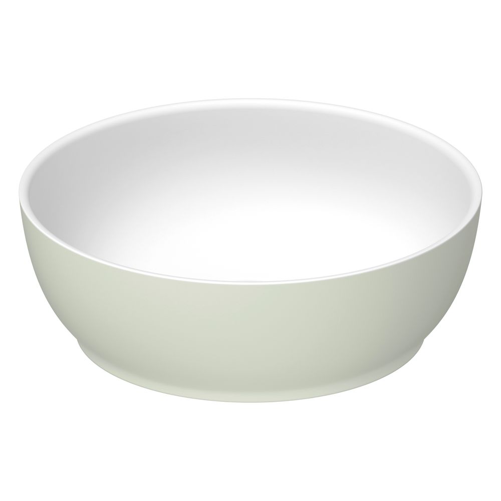Duravit Sivida vasque à poser 300mm, blanc satiné/vert pâle mat, DuroCast Plus, ronde, sans trop-plein ni trou de robinetterie