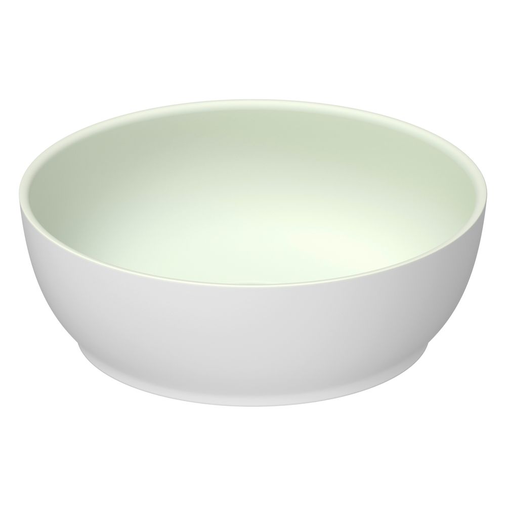 Duravit Sivida vasque à poser 300mm, vert pâle mat/blanc satiné, DuroCast Plus, ronde, sans trop-plein ni trou de robinetterie
