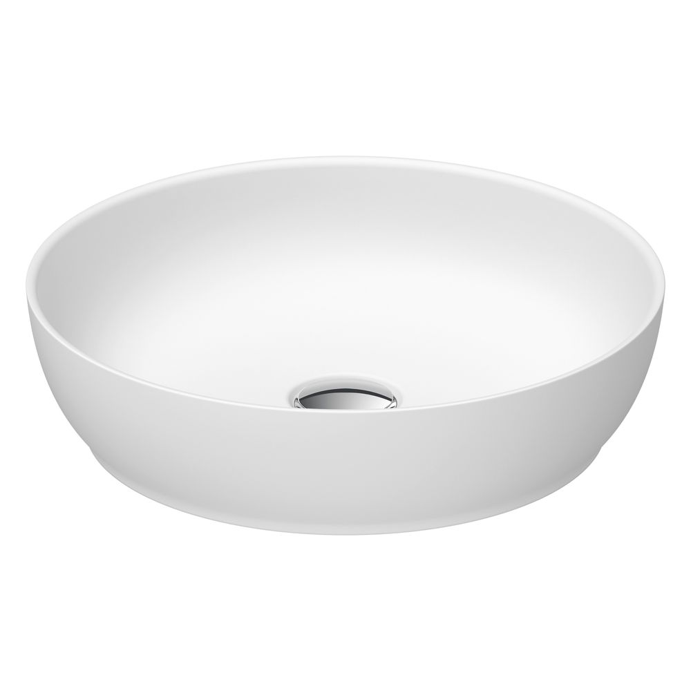 Duravit Sivida vasque à poser 400 mm, blanc satiné, DuroCast Plus, ronde, sans trop-plein