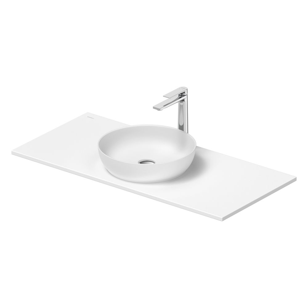 Duravit Sivida vasque sur colonne 500x1080x123mm, ronde, 1 cuvette, 1 lavabo, blanc soie mat