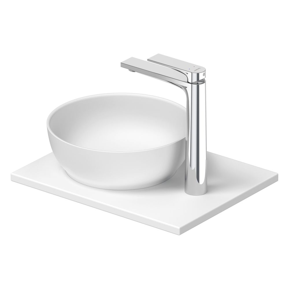 Duravit Sivida vasque sur colonne 330x410x123mm, ronde, 1 cuvette, 1 poste de lavage, blanc satiné