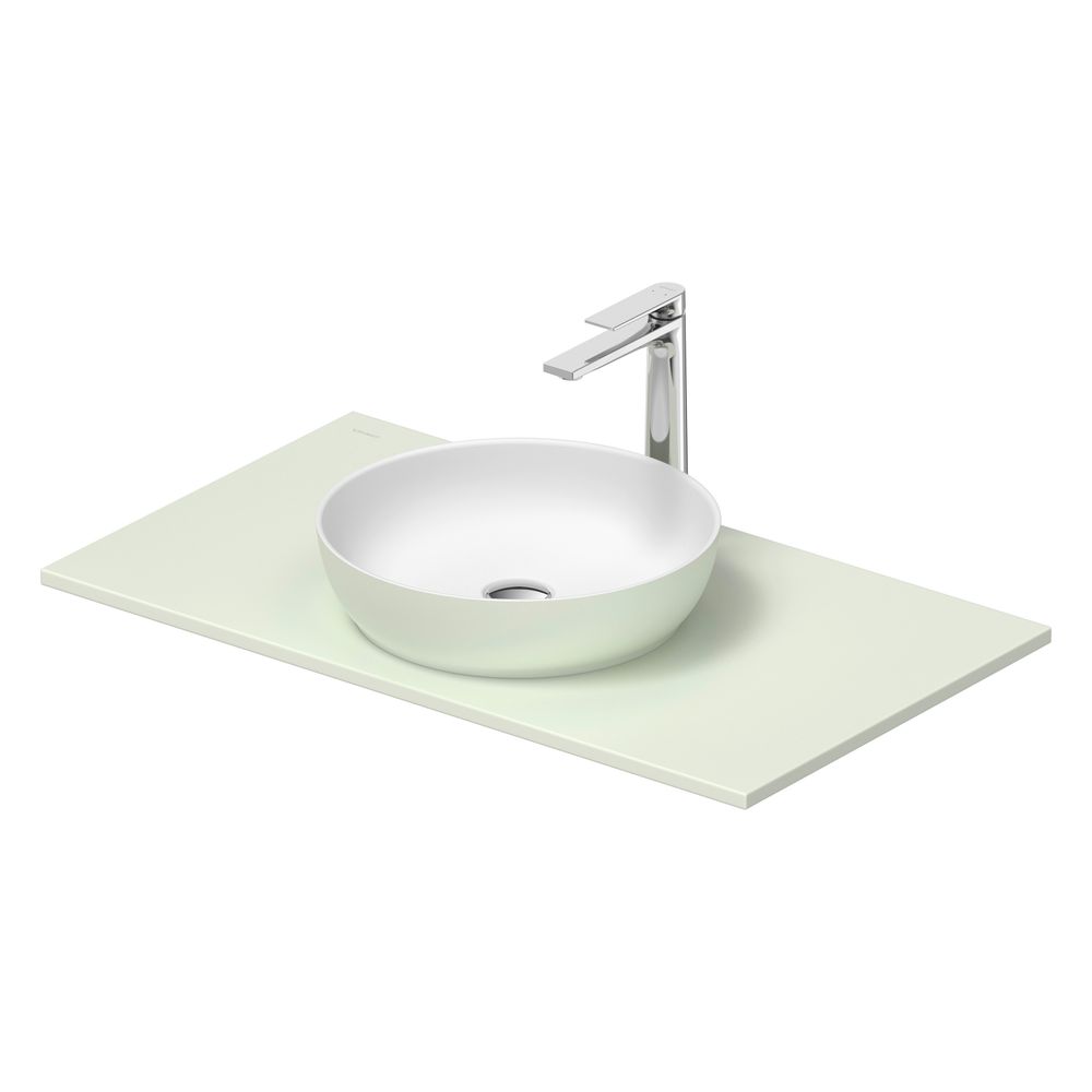 Duravit Sivida vasque sur colonne 500x880x123mm Ronde 1 vasque 1 poste de lavage Gris pâle Mat