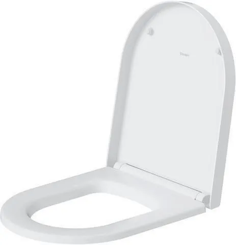 Duravit ME by Starck abattant WC blanc satiné, 374x40x458mm, sans fermeture automatique, à chevauchement