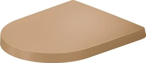 Duravit DU Balcoon WC-Sitz, avec abattant automatique, chevauchement S, charnière inox, Clay Terra Matt