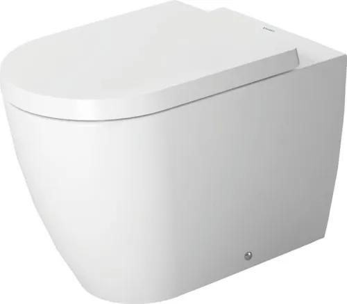 WC suspendu au sol Duravit ME by Starck - 600x370x400 mm, blanc, SDM, sortie horizontale arrière, chasse 4,5/3 L
