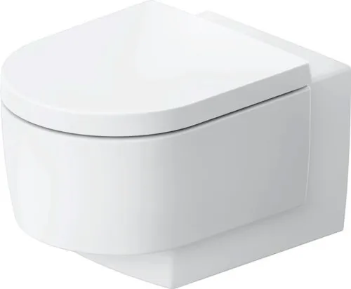 Duravit Balcoon WC mural 540x370x360mm blanc soie mat 45l DuraShield chasse d'eau sans rebord horizontale