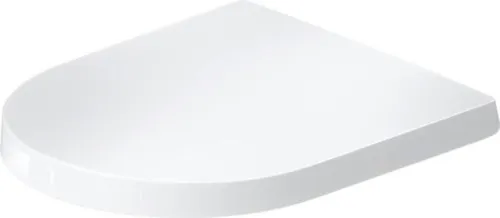 Duravit DU Balcoon abattant WC, sans abattant automatique, charnière compacte en acier inoxydable, blanc brillant