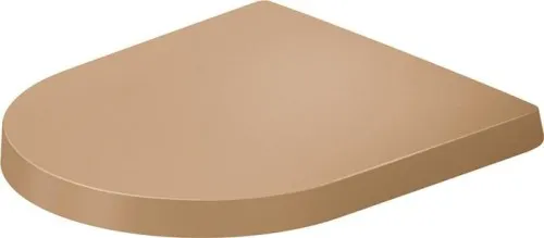 Cuvette WC Duravit Balcoon, forme D, Clay Terra Matt 374x40x438 mm sans abattant automatique. Garniture de siège amovible, charnières en acier inoxydable