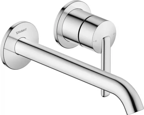 Duravit DU Balcoon Mitigeur monocommande pour lavabo encastré UP MinusFlow, sans tirette, chrome brillant