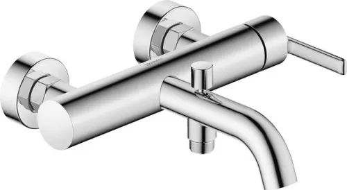 Mitigeur monocommande Duravit DU Balcoon pour baignoire, finition chrome brillant, montage apparent