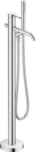 Duravit Mitigeur de baignoire monocommande sur pied, chromé, portée 201 mm, hauteur 904 mm, 2 consommateurs, avec support de pommeau