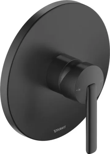 Duravit Balcoon Mitigeur de douche monocommande encastré, 1 utilisateur, noir mat, 170x172 mm, avec unité fonctionnelle