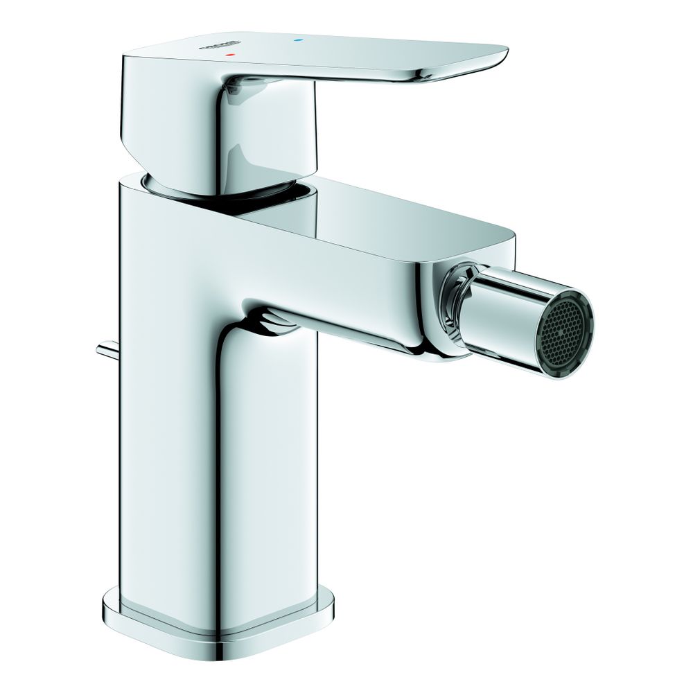 Robinetterie de bidet Grohe Cubeo EH 101810 chromé avec évacuation par tige de traction