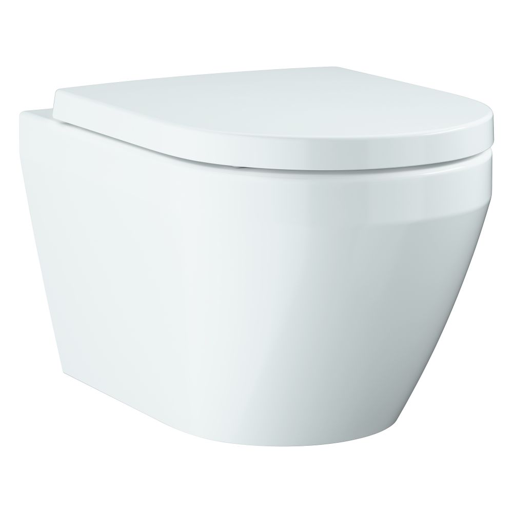 Grohe Euro Keramik WC suspendu à chasse profonde avec abattant Soft Close, blanc alpin, 102510SH00