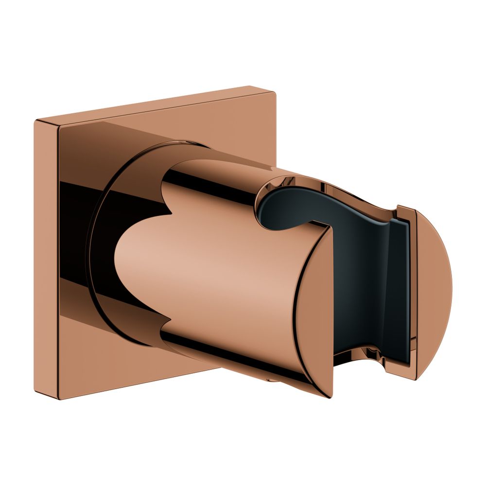 Support mural fixe Grohe Rainshower, rosace carrée, finition Warm Sunset, 27075DA0