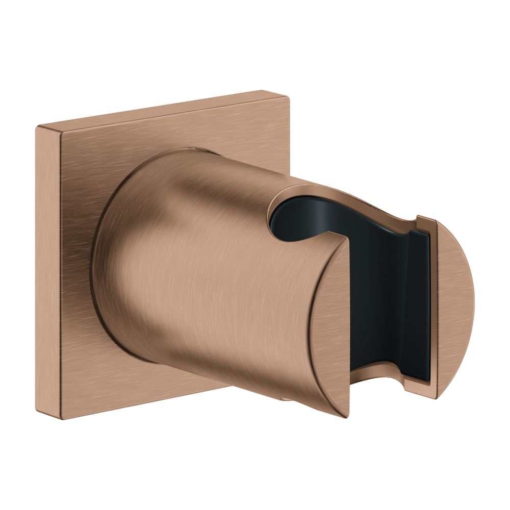 Support de pomme de douche Grohe Rainshower, fixe, rosace carrée, finition Warm Sunset brossé, référence 27075DL0