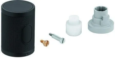 Poignée d'arrêt Grohe avec structure moletée pour Grohtherm 1000 Performance, Phantom Black, 49160KF0