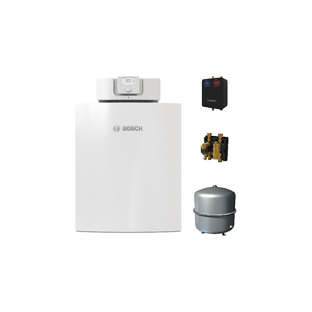 Bosch Olio Condens Kit de base à condensation au fioul Bopa OC7F33, OC7000 F, 30 kW, jeu de circuits de chauffage HS 25/6, groupe séparateur MSL 25