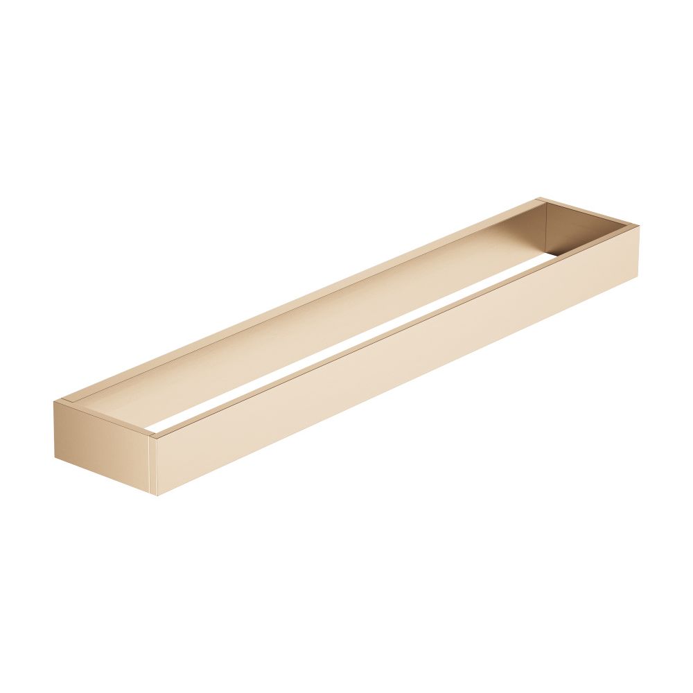 Porte-serviettes Dornbracht série MEM, entraxe 320 mm, finition champagne brossé or 22 carats