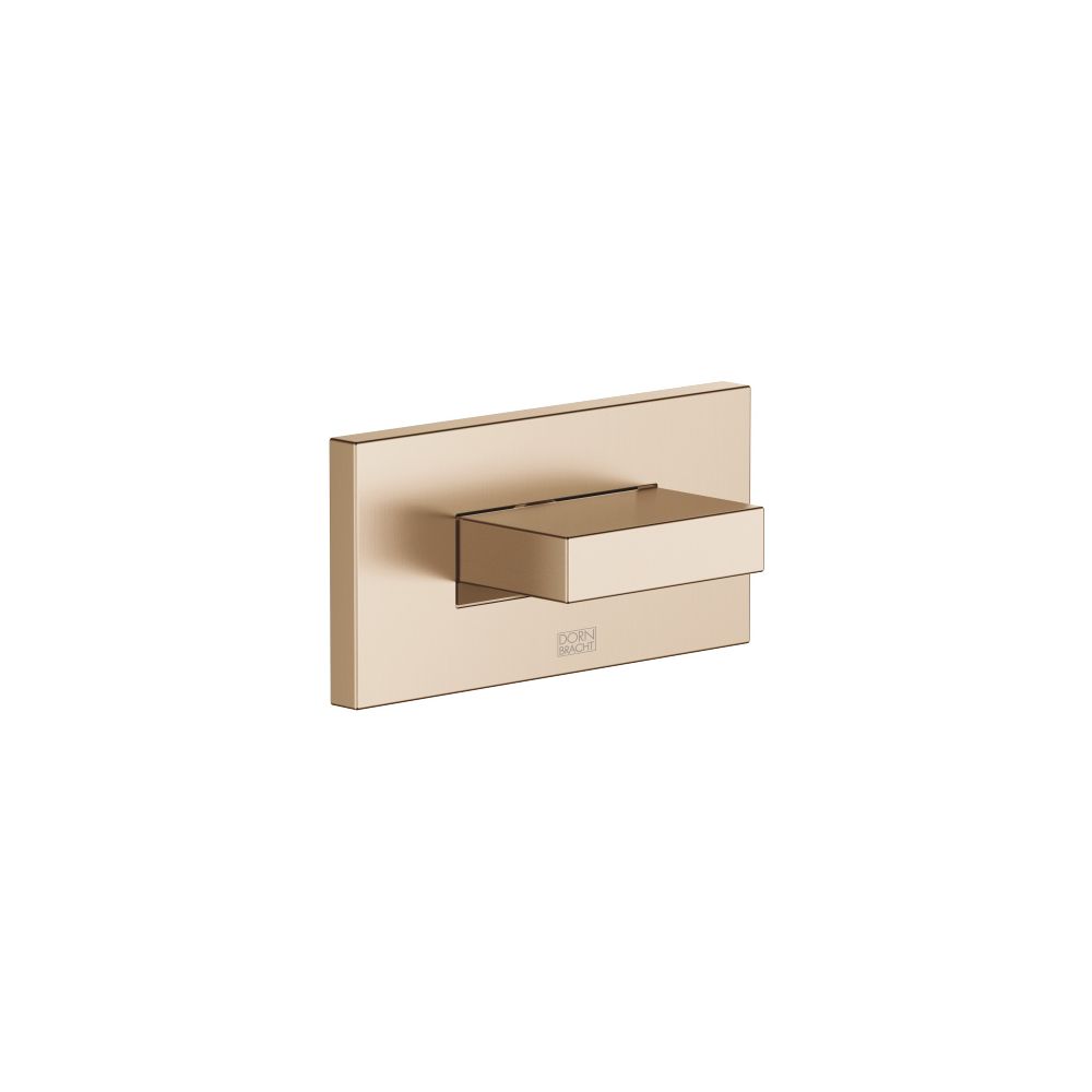 Pommeau de douche mural encastré Water Curve Dornbracht 10 l/min, champagne brossé (or 22 carats)