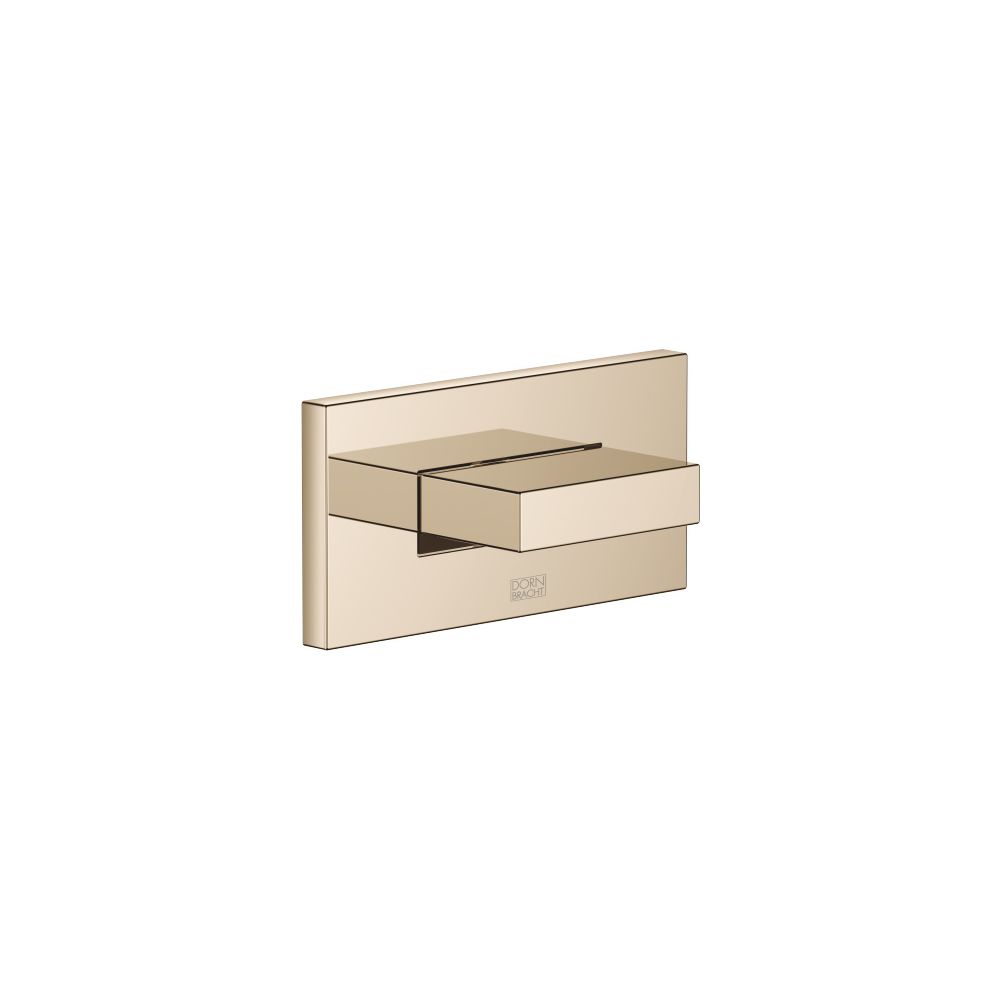 Pommeau de douche mural encastré Water Curve Dornbracht, 10 l/min, or 22 carats champagne