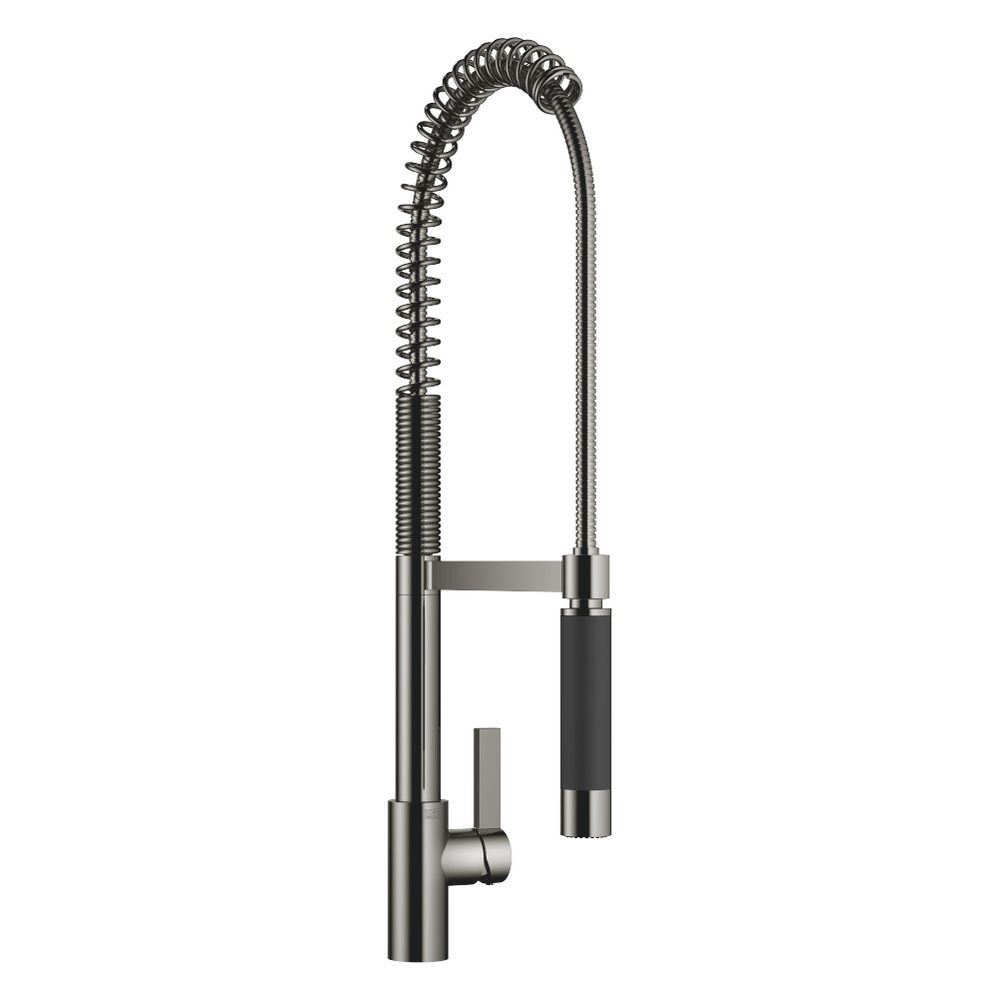 Mitigeur monocommande Tara Ultra Profi pivotant de Dornbracht, portée 240 mm, débit max. 8 l/min, chrome noir
