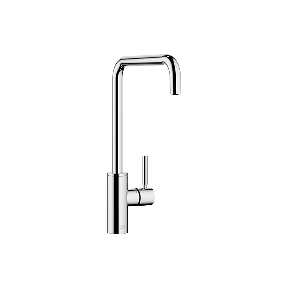 Mitigeur monocommande Dornbracht Meta Square pour douchette/robinetterie pro, portée 235 mm, débit max. 8 l/min, Chrome noir