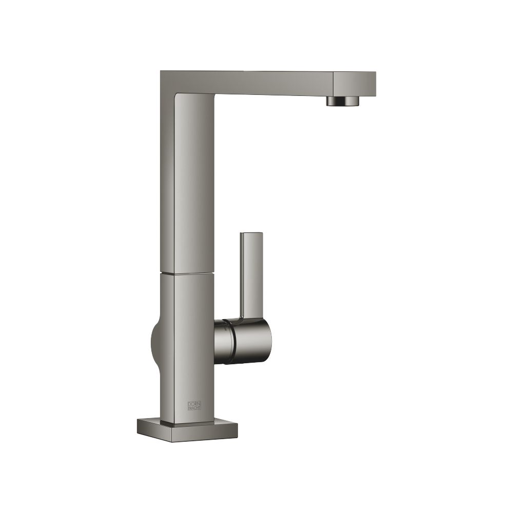 Mitigeur monocommande Lot Dornbracht pour douchette ou douche professionnelle, bec orientable 236 mm, 8 l/min, Chrome noir